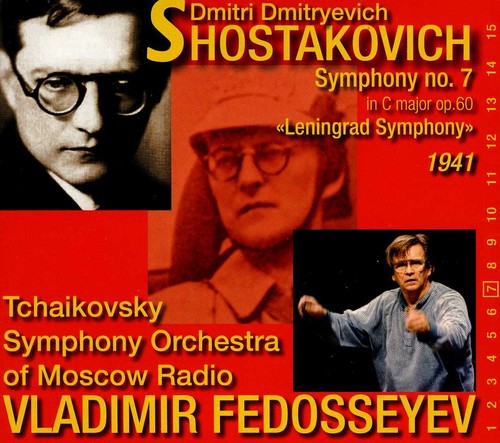 the album cover for Shostakovich / Tchaikovsky Sym Orch / Fedoseyev - Symphony 7 / Leningrad