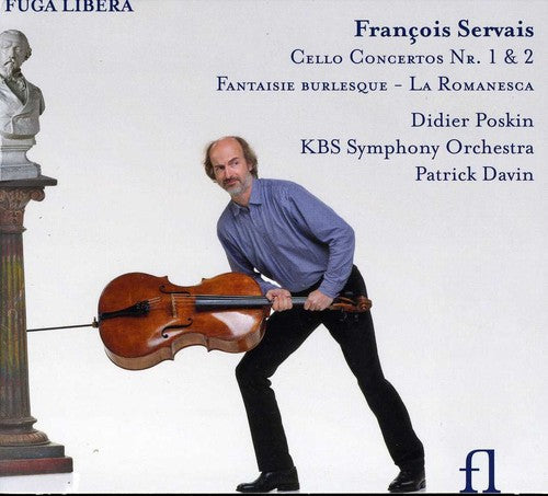 the album cover for Didier Poskin - Cello Ctos 1 & 2 / Fantaisie Burlesque / Romanesca