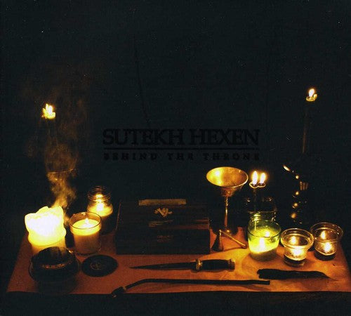 the album cover for Sutekh Hexen - Behind the Throne