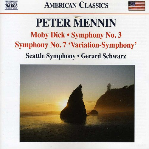 the album cover for Seattle Symphony - Moby Dick / Symphonies Nos. 3 & 7