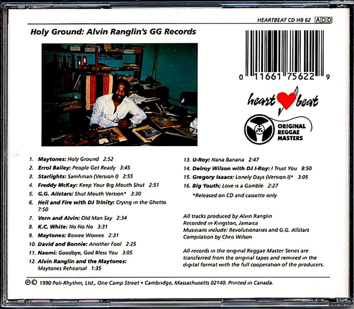 Hell & Fire, Naomi, Maytones, Etc. - Holy Ground: Alvin Ranglin's GG Records (marked/ltd stock) Music CD