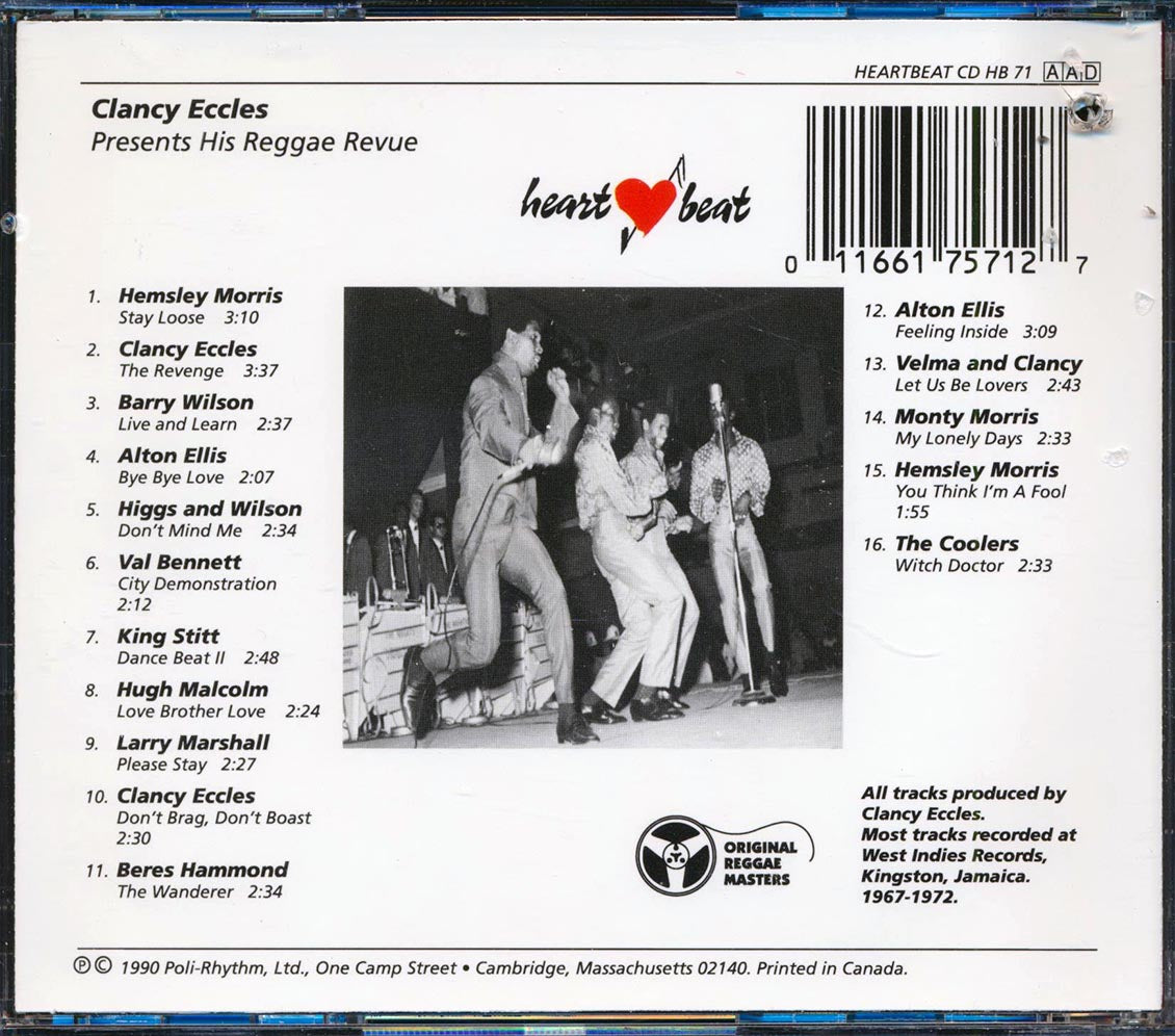 Clancy Eccles, Alton Ellis, Larry Marshall, King Stitt, Etc. - Clancy Eccles Presents His Reggae Revue: Rock Steady Intensified! (marked/ltd stock) Music CD