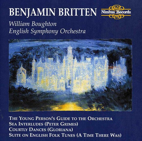 the album cover for Britten / English Symphony Orch / Boughton - Orchestral Works