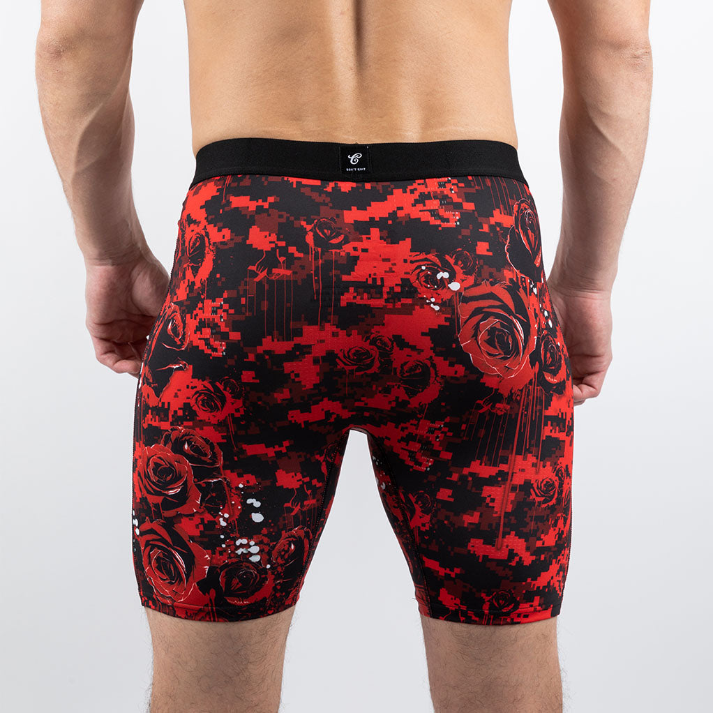 The Godfather Strictly Business Mens Brief Shorts Red