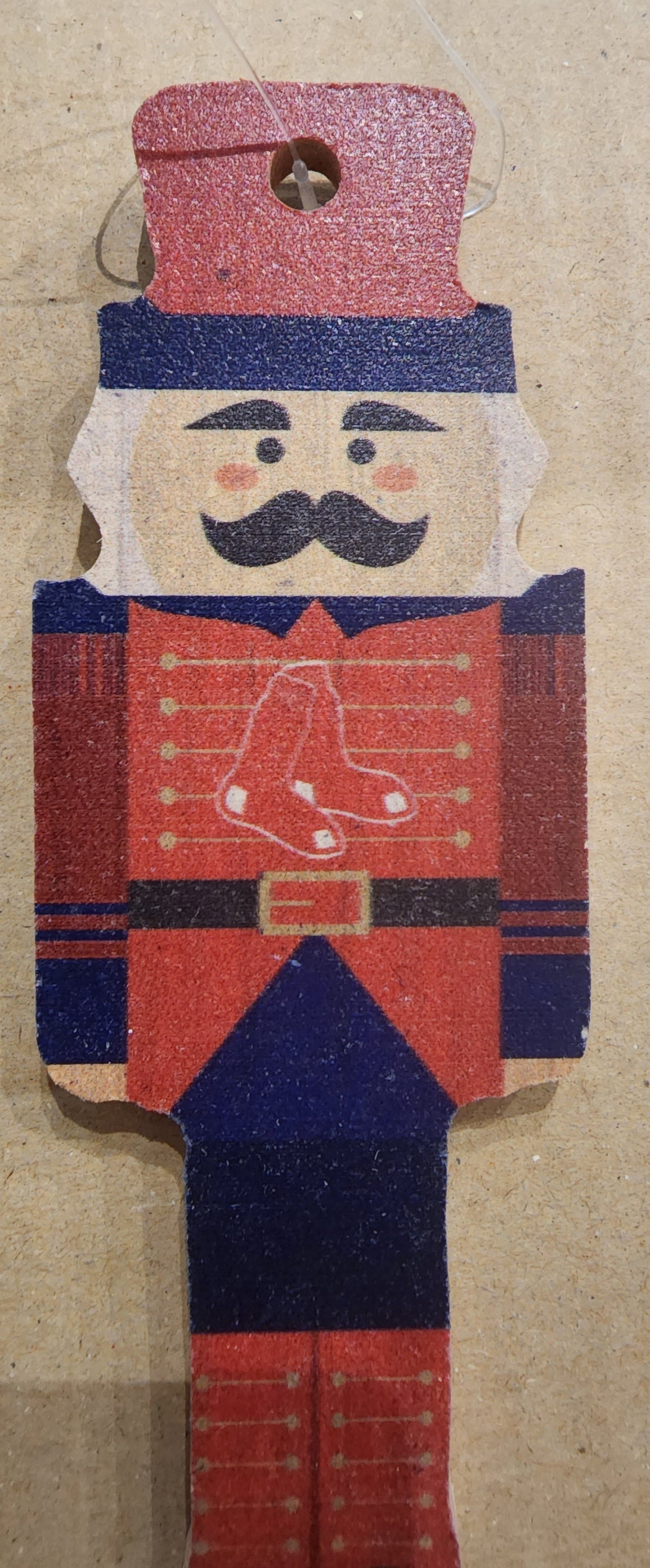 Boston Red Sox Wood Nutcracker Ornament
