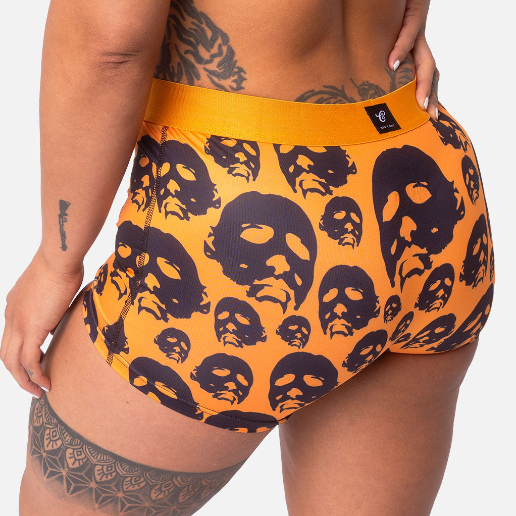 Halloween Mask Off Womens Boy Shorts
