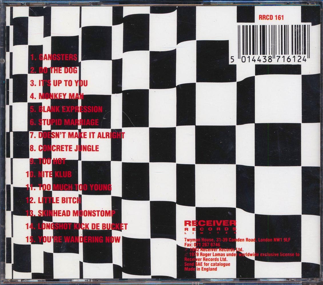 Specials - Live: Too Much Too Young Music CD