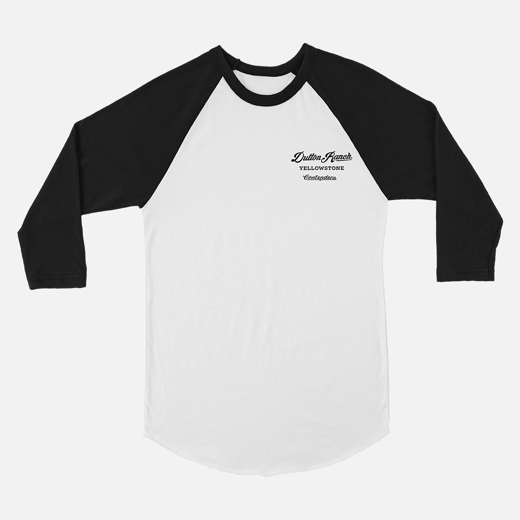 Yellowstone The Ranch Mens Raglan T Shirt White Black