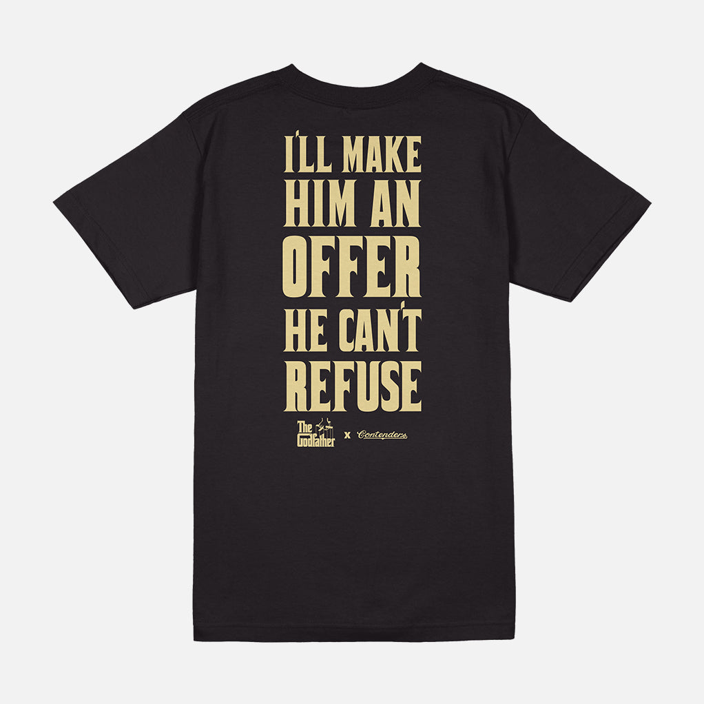 The Godfather Can't Refuse Mens T Shirt Black