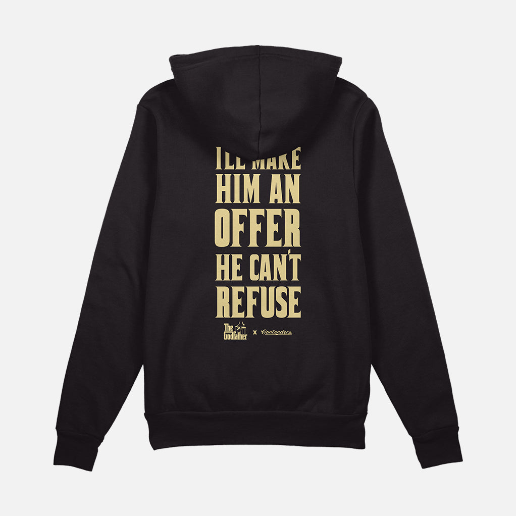 The Godfather Can't Refuse Pullover Hoodie Sweatshirt Black