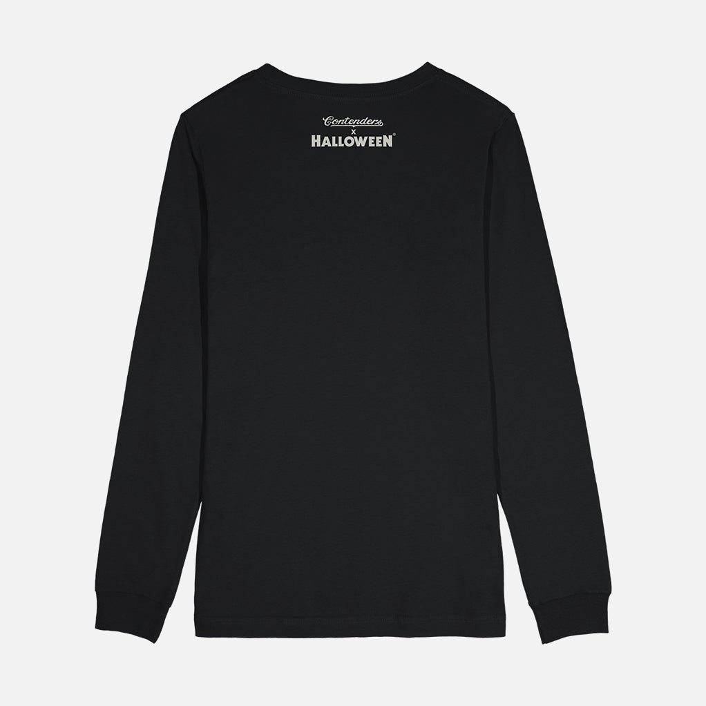 Halloween Postcard Mens Long Sleeve Shirt Black