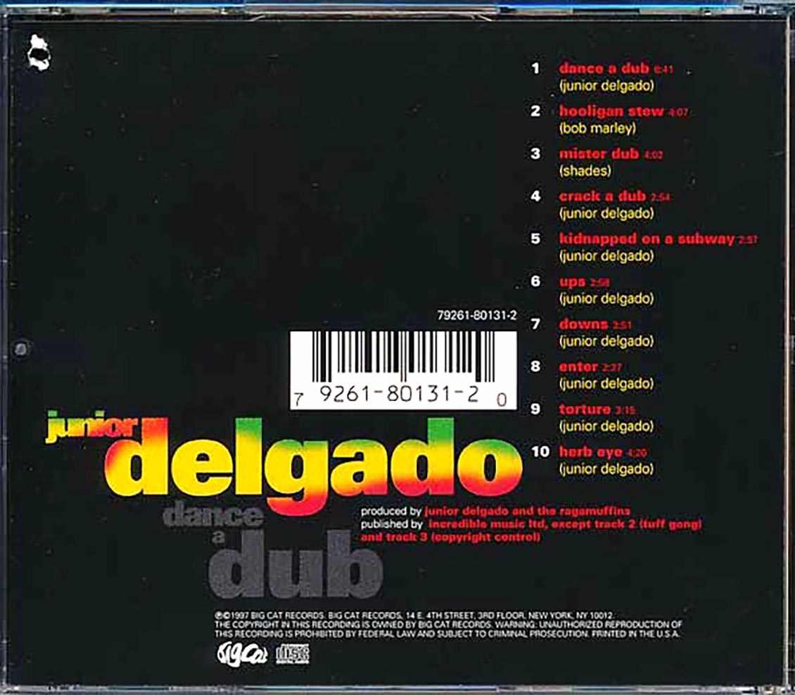 Jr. Delgado - Dance A Dub (marked/ltd stock) Music CD