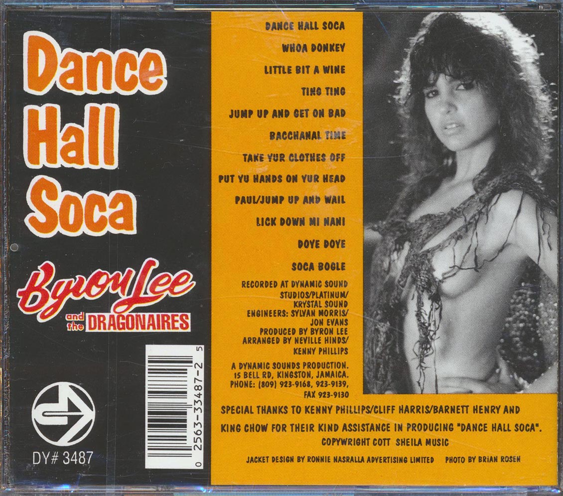 Byron Lee & The Dragonaires - Dance Hall Soca Music CD