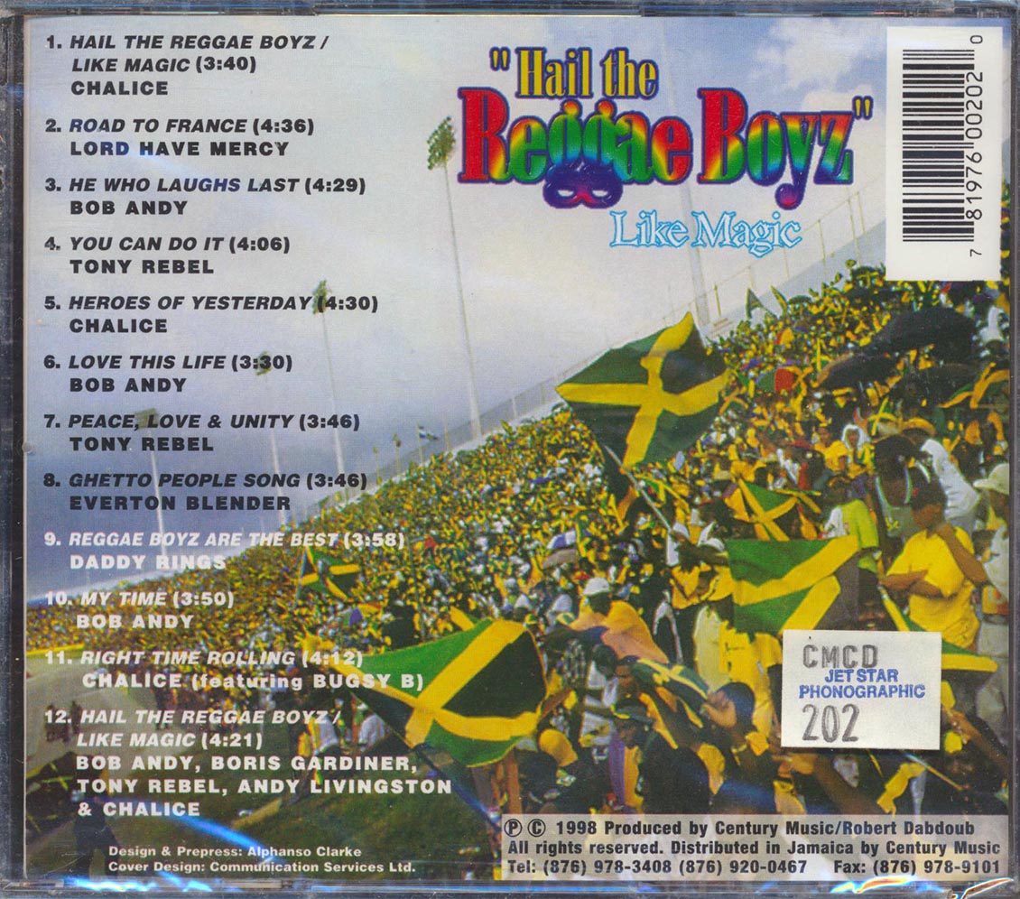 Chalice, Tony Rebel, Everton Blender, Etc. - Hail The Reggae Boyz: Like Magic Music CD