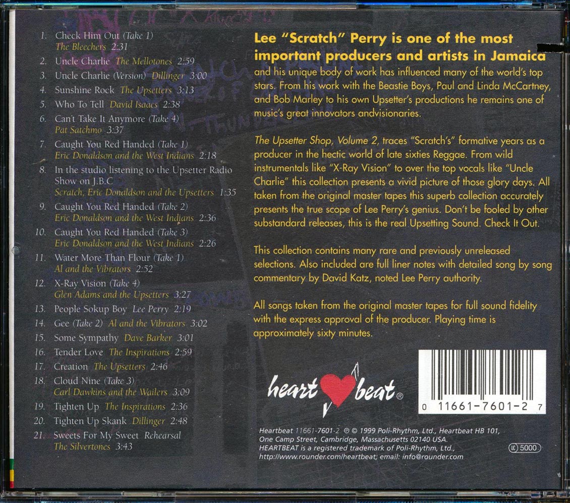 Lee Perry & The Upsetters - Upsetter Shop, Volume 2 (21 tracks) (marked/ltd stock) Music CD