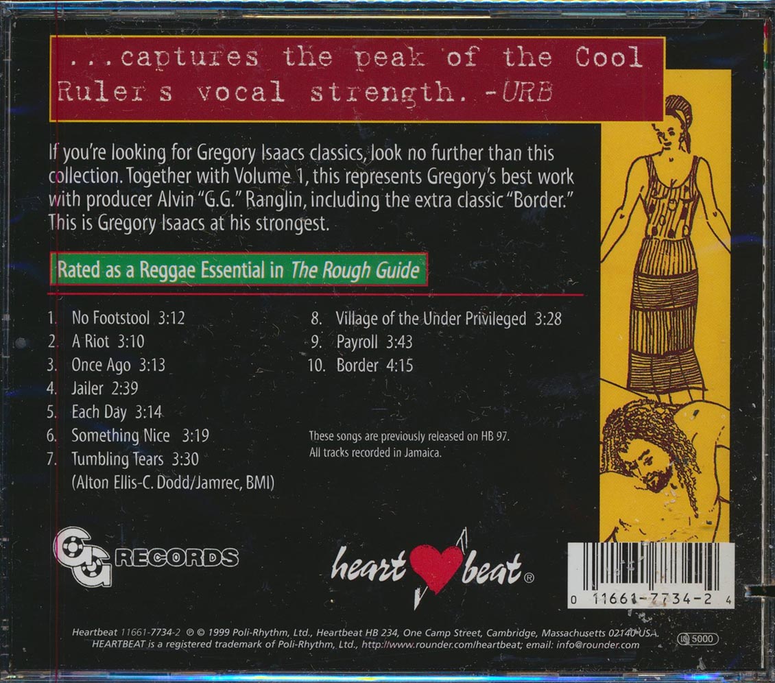 Gregory Isaacs - The Best Of Gregory Isaacs Volume 2 (marked/ltd stock) Music CD