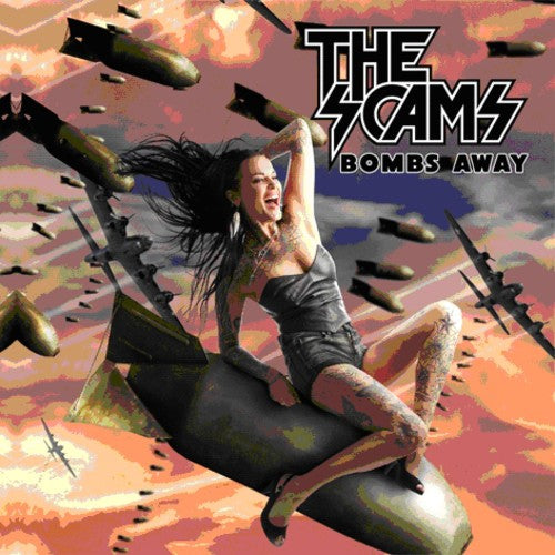 the album cover for Scams - Bombs Away