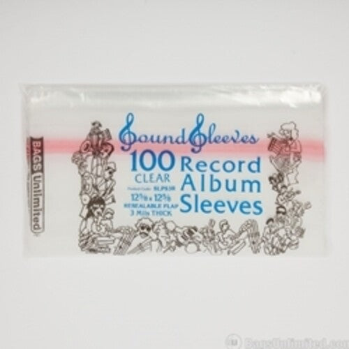 Bu Slpsr3 Lp Jacket Sleeve Resealable 100 Cnt Clr - Bu Slpsr3 Lp Jacket Sleeve Resealable 100 Cnt Clr - Bags/Sleeves