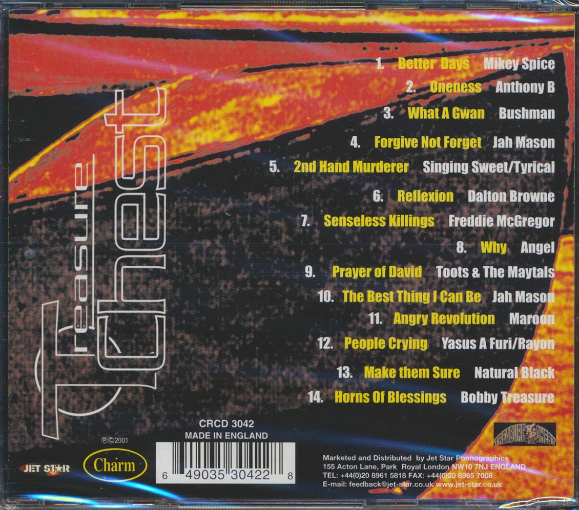 Bushman, Jah Mason, Freddie McGregor, Etc. - Treasure Chest Volume 1 Music CD