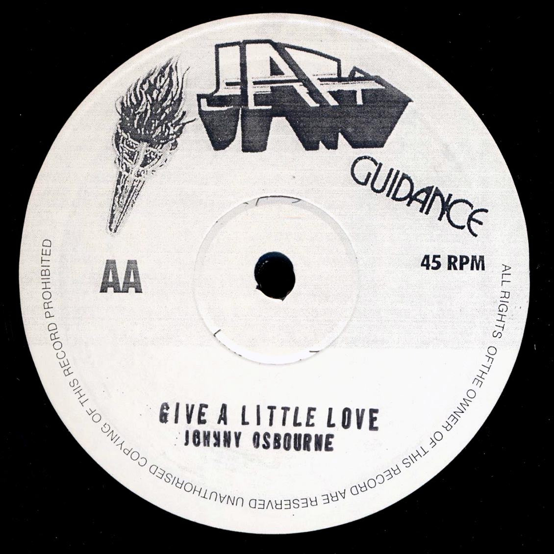 Johnny Osbourne - Baccara; Roots Radics - Dub / Johnny Osbourne - Give A Little Love; Roots Radics - Dub 10" Vinyl Record