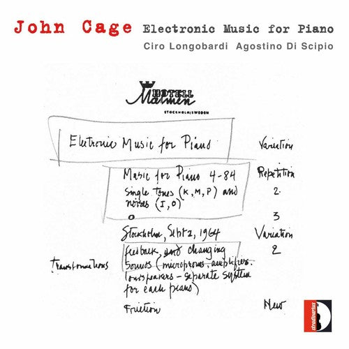 the album cover for Ciro Longobardi - Electronic Music for Piano