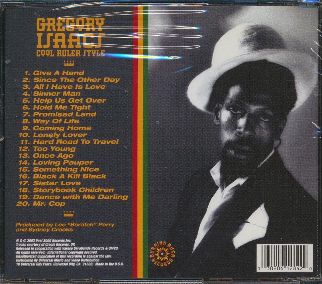 Gregory Isaacs - Cool Ruler Style (20 tracks) (marked/ltd stock) Music CD