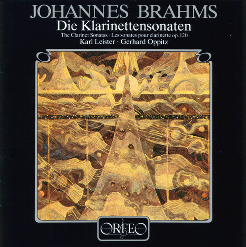 the album cover for Brahms / Leister / Oppitz - Clarinet Sonatas