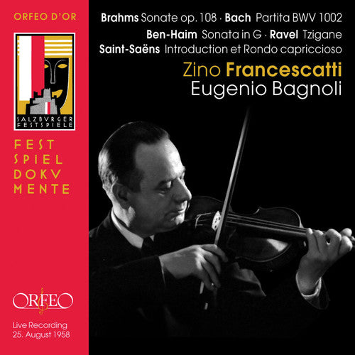 the album cover for Zino Francescatti - Sonata No. 3 in D minor Op. 108