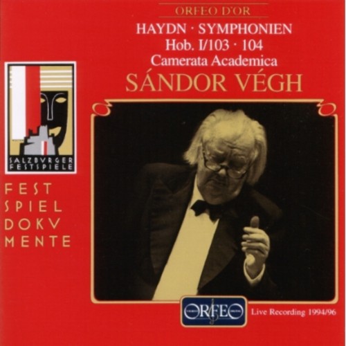 the album cover for Haydn / Camerata Academica Salzburg / Vegh - Symphonies Live 94/96