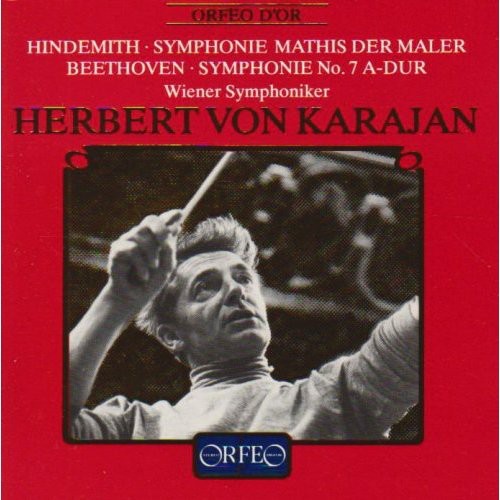 the album cover for Hindemith / Beethoven / Karajan / Vienna Sym - Symphony Mathis Der Maler