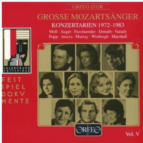 the album cover for Mozart / Mozarteum-Orchester Salzburg / Hager - V 5: Konzertarien 1972-1983
