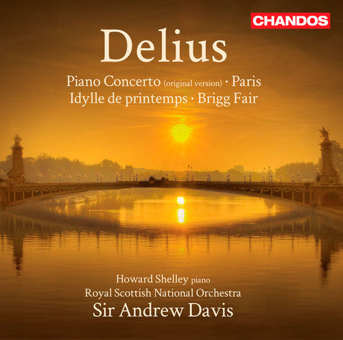 the album cover for Sir Andrew Davis - Orchestral Works: Piano Cto & Paris & Brigg Fair