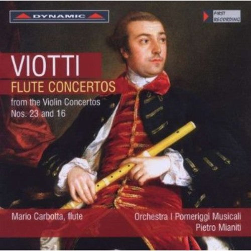 Viotti / Mainiti / Orch I Pomeriggi Musicali - Flute Ctos From Violin Ctos Nos 23 & 16 - Music CD