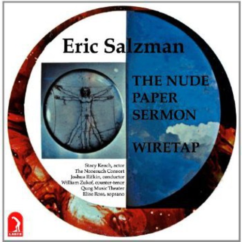 the album cover for Keach/Nonesuch Consort/Rifkin/Zukof/Quog Music The - Nude Paper Sermon & Wiretap