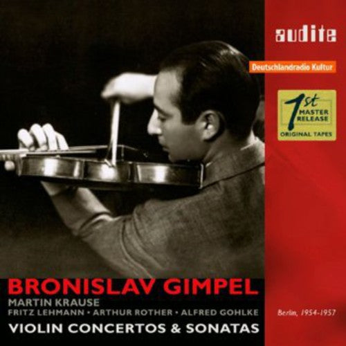 the album cover for Bronislaw Gimpel - Violin Concerto & Sonatas