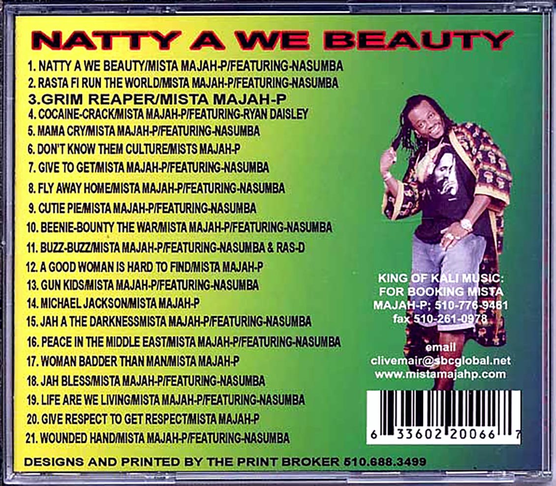Mista Majah P - Natty A We Beauty (21 tracks) Music CD