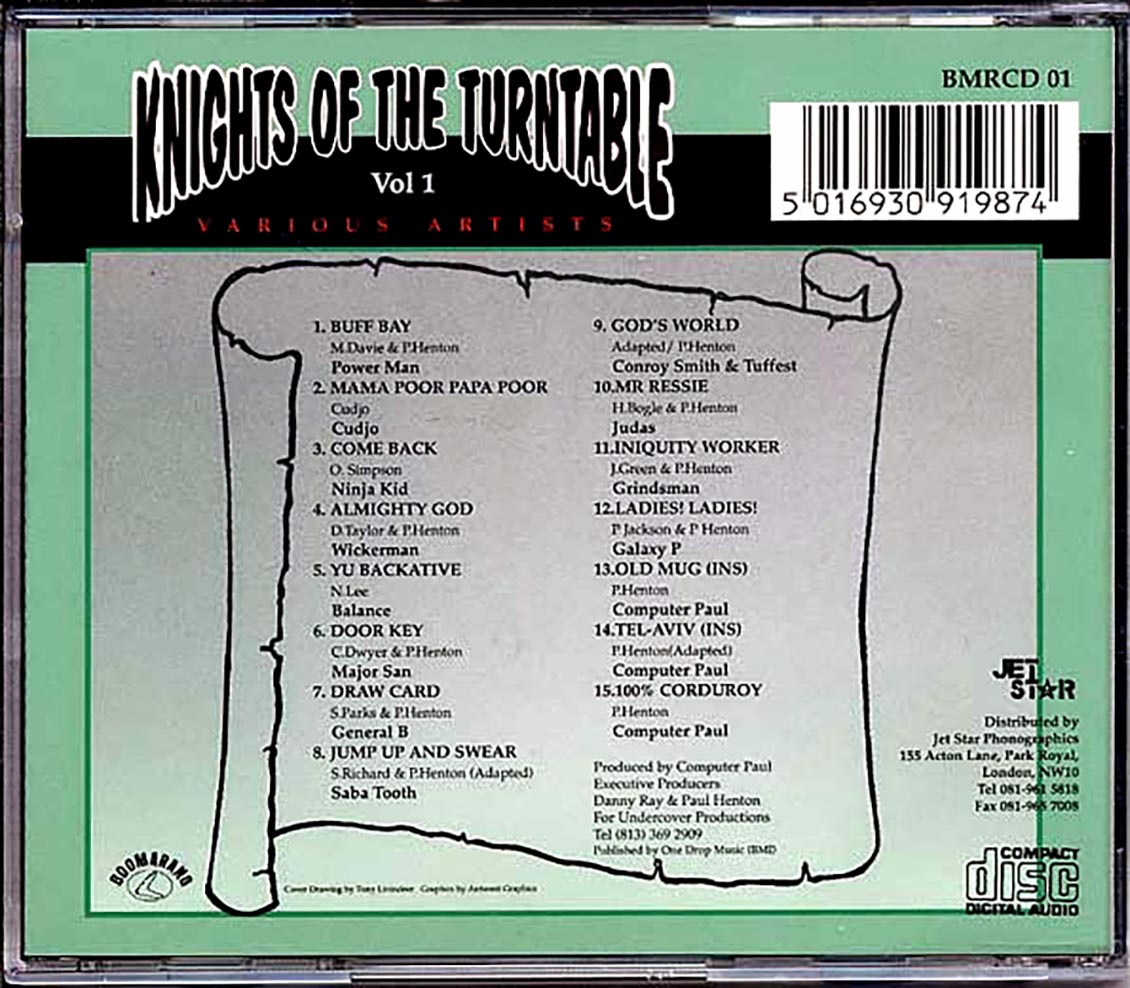 Conroy Smith, Major San, Ninja Kid, Etc. - Knights Of The Turntable Volume 1 Music CD