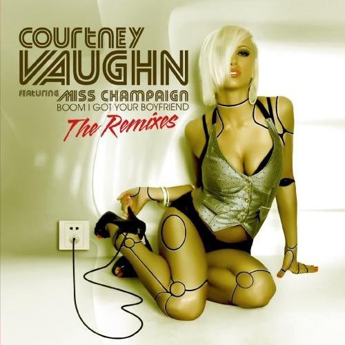 the album cover for Courtney Vaughn - Boom I Got Your Boyfriend