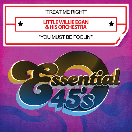 the album cover for Little Willie Egan & His Orchestra - Treat Me Right