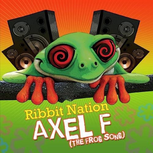 the album cover for Ribbit Nation - Axel F (The Frog Song)