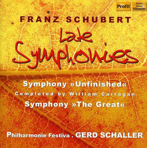 the album cover for Gerd Schaller - Late Symphonies