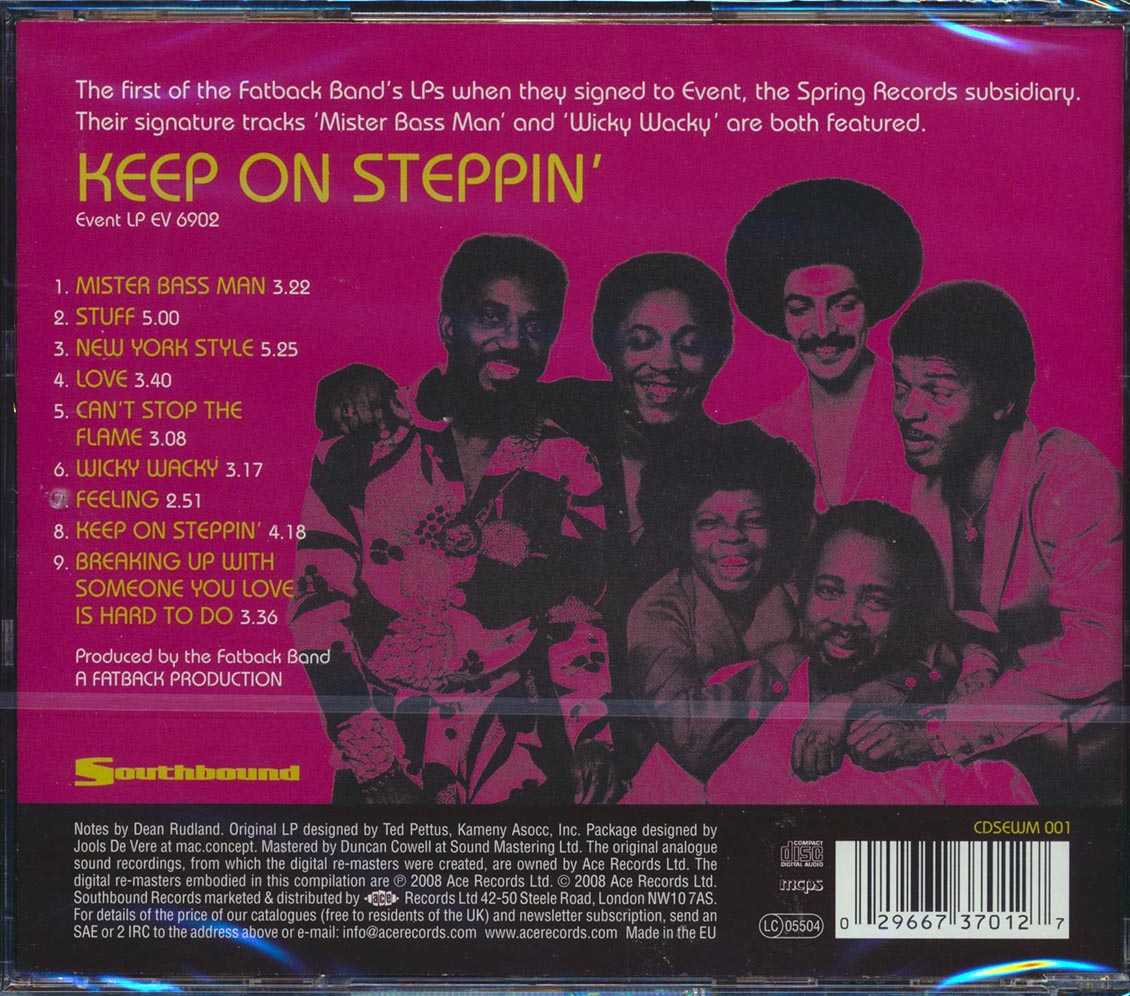 The Fatback Band - Keep On Steppin Music CD