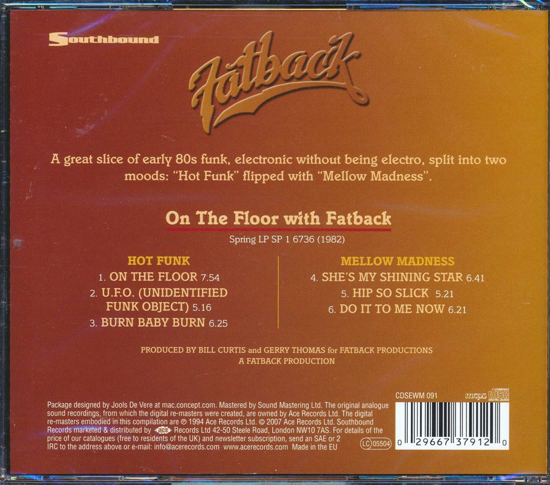 Fatback - On The Floor With Fatback Music CD