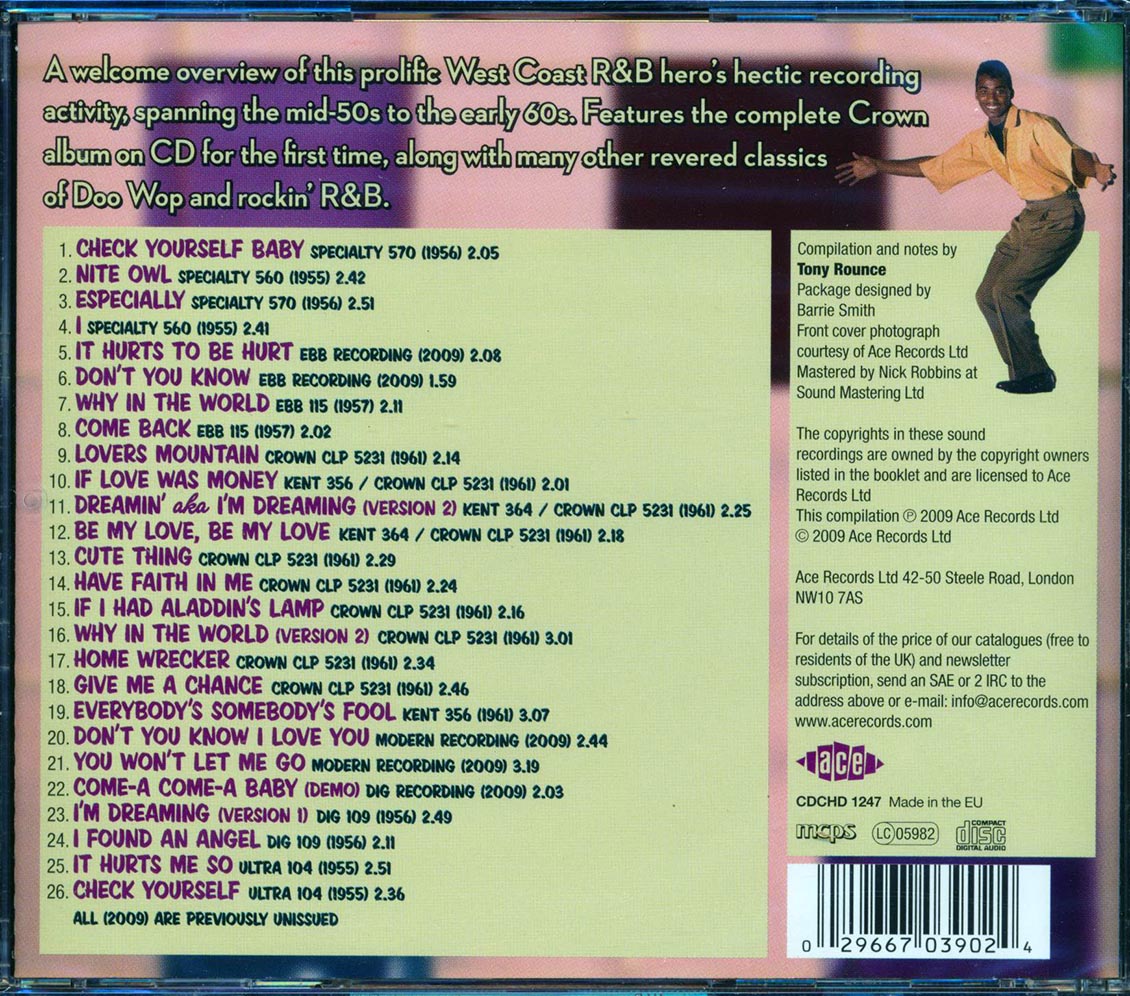 Tony Allen - Here Comes The Nite Owl: West Coast R & B And Doo Wop 1954-1961 (26 tracks) Music CD