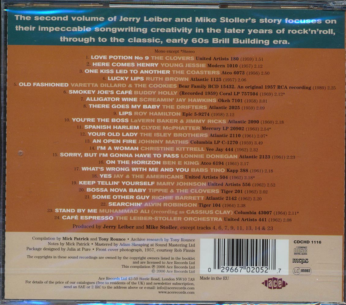 Various - The Leiber & Stoller Story Volume 2: On The Horizon 1956-1962 (24 tracks) Music CD