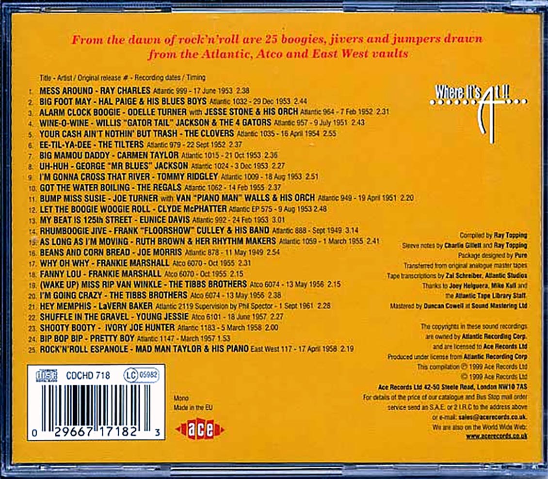 Various - Let The Boogie Woogie Rock And Rock (25 tracks) Music CD