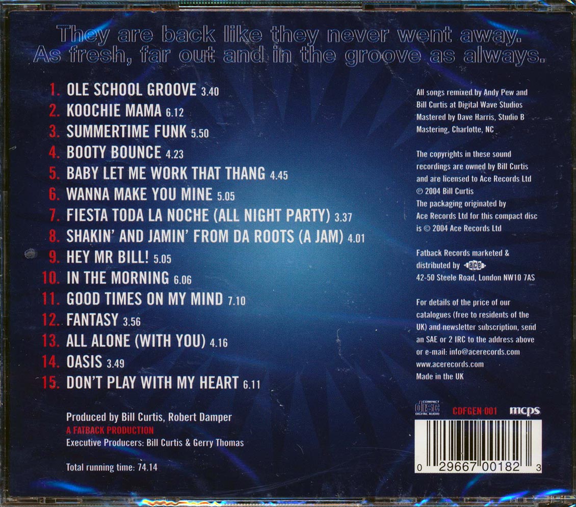 The Fatback Band - Second Generation Music CD