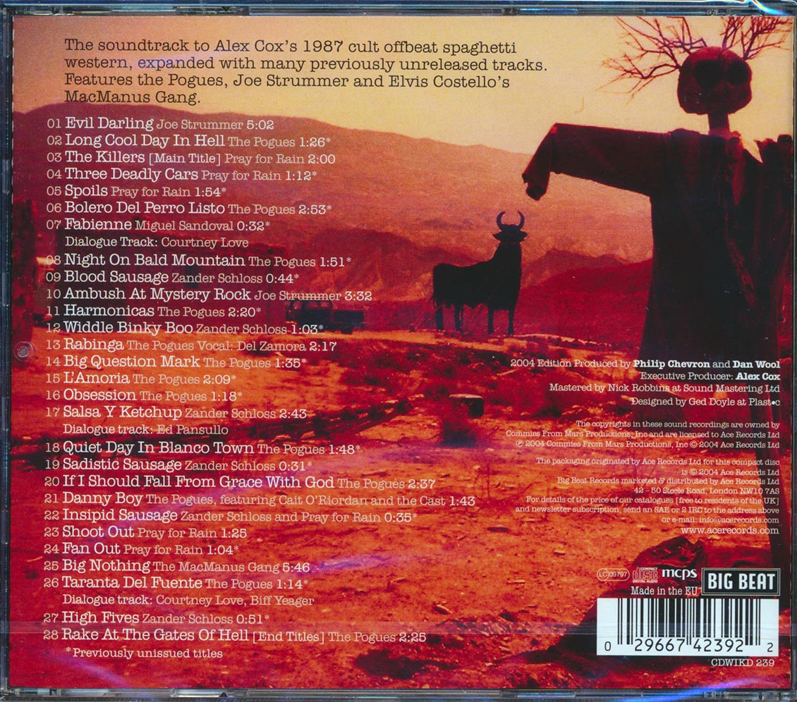 Various - Straight To Hell Returns: Original Soundtrack (28 tracks) Music CD