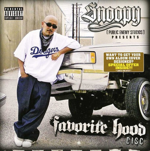 the album cover for Snoopy-Public Enemy Studios Presents - Favorite Hood Disc