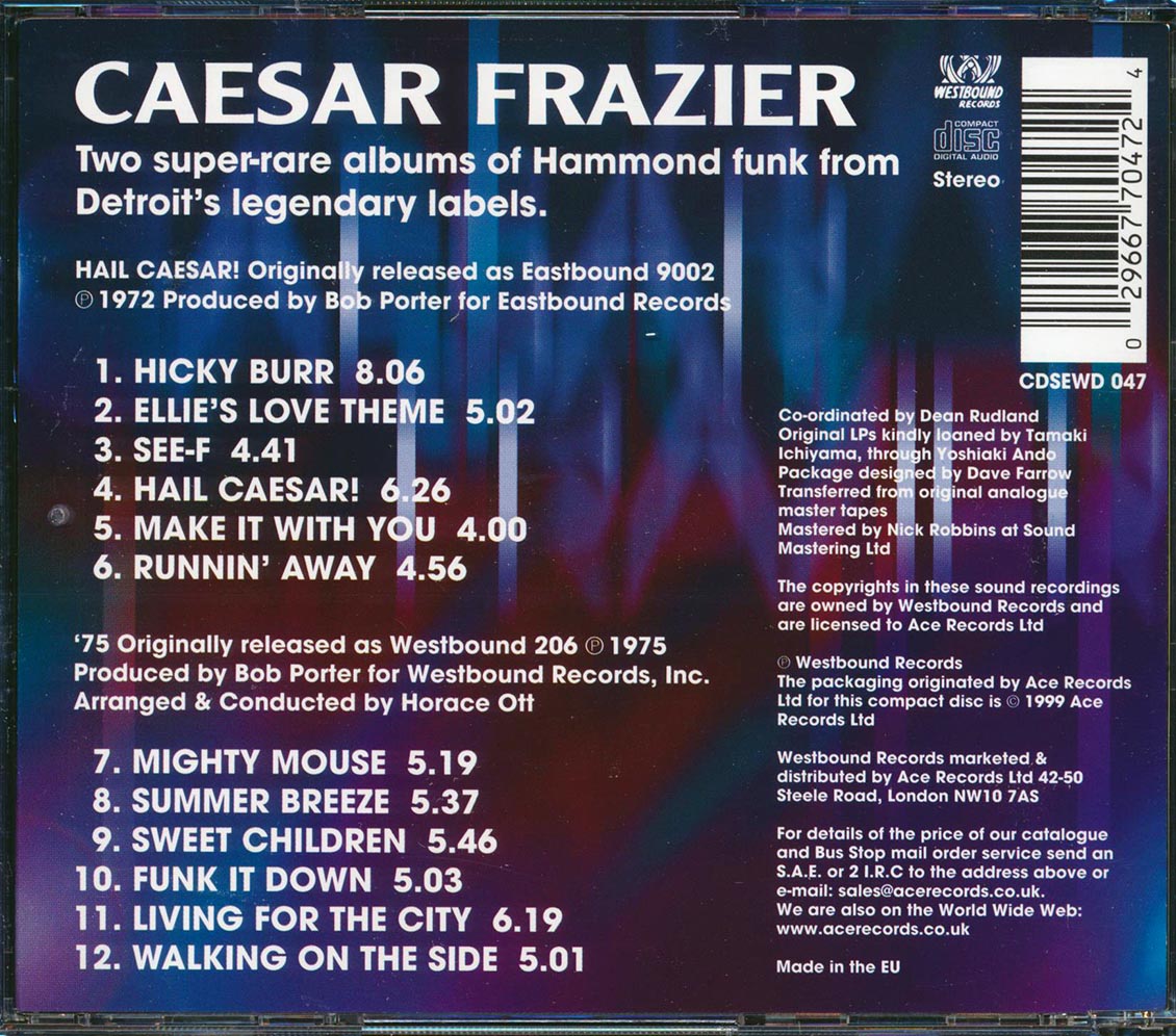 Caesar Frazier - Hail Caesar + 75 Music CD